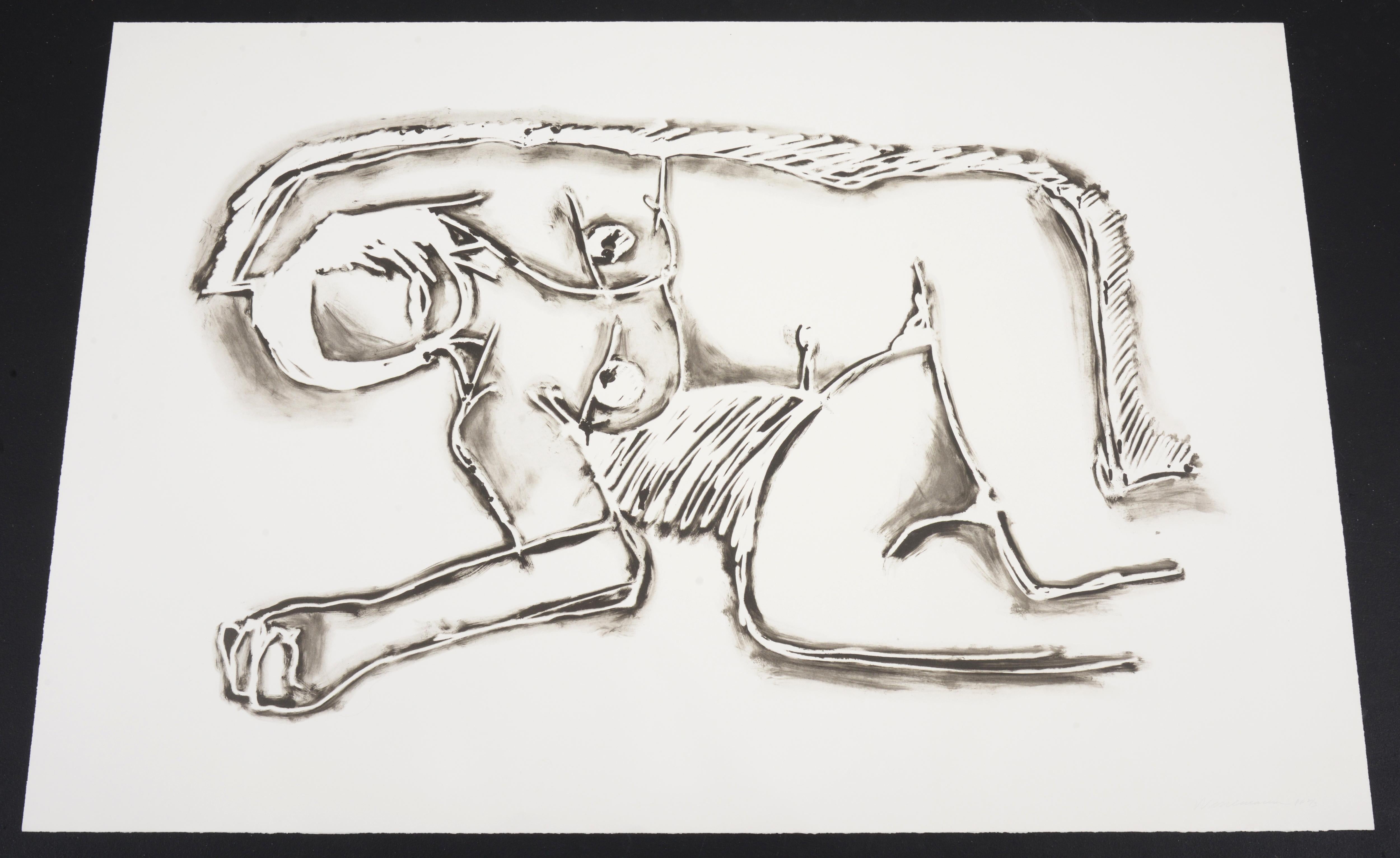 Tom Wesselmann MONICA LIEGT AUF DER SEITE MIT KREUZ Lithografie, 61 
