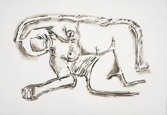 Tom Wesselmann MONICA LIEGT AUF DER SEITE MIT KREUZ Lithografie, 61 "W