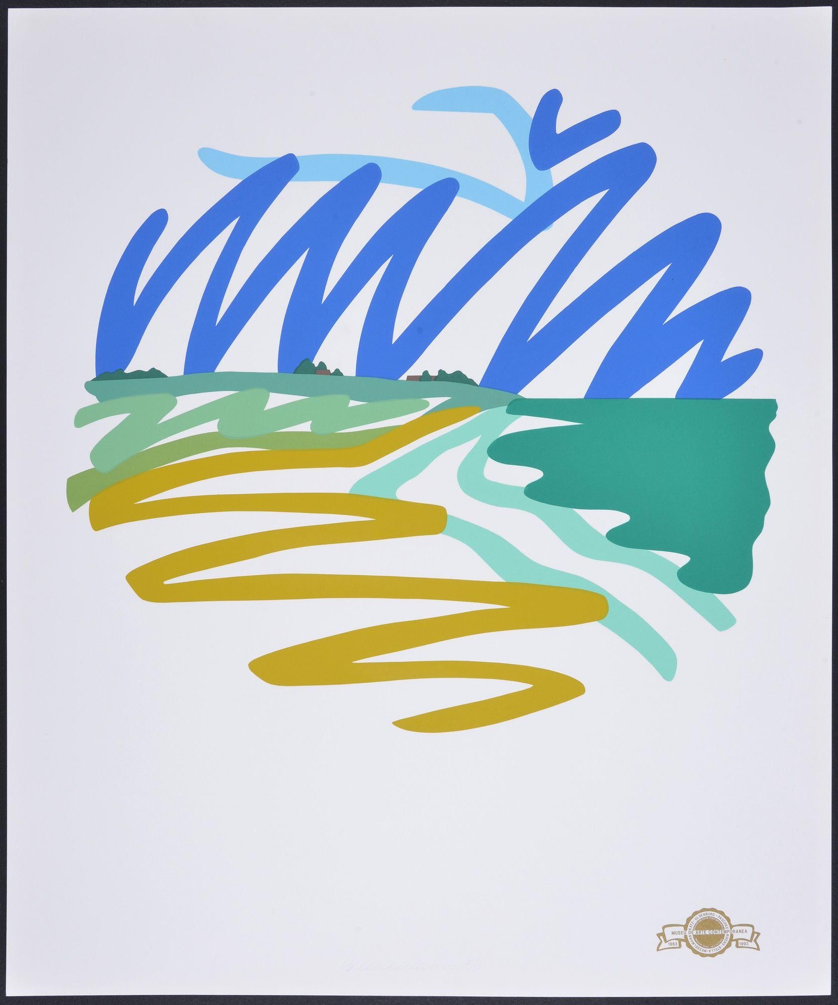 Tom Wesselmann SEASCAPE (ROUND) Lithograph 1