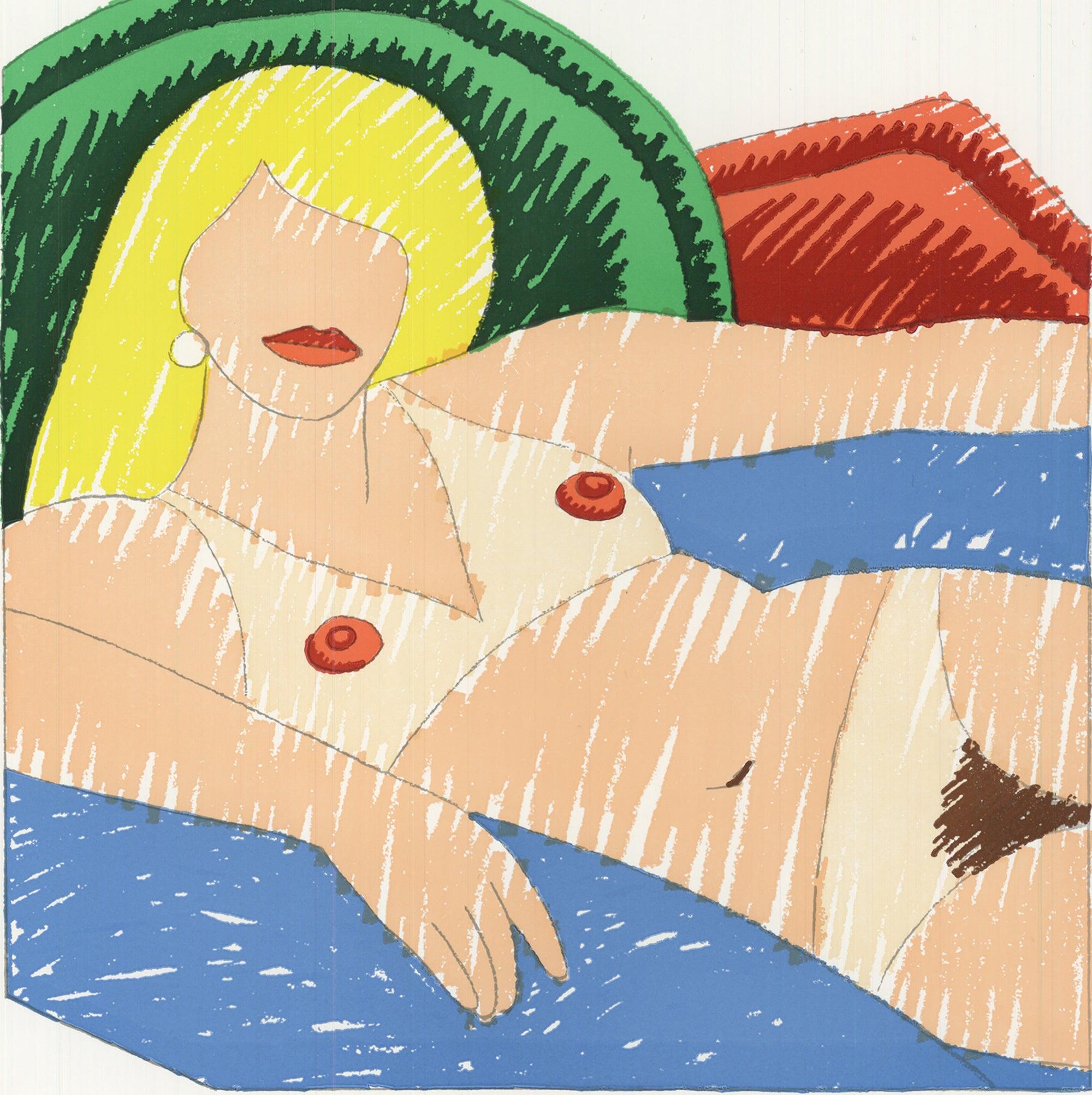 Tom Wesselmann Shiny Nude screen print 1977 Pop Art Vintage For Sale 2
