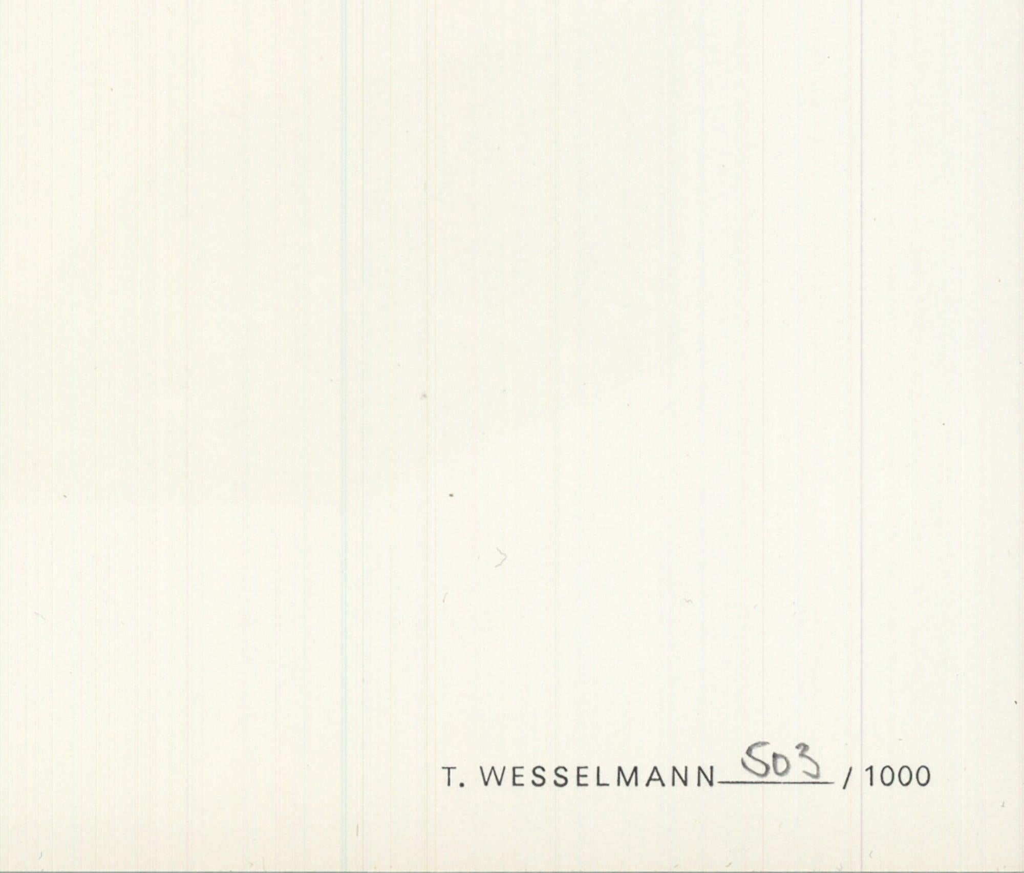 Tom Wesselmann Shiny Nude screen print 1977 Pop Art Vintage For Sale 4