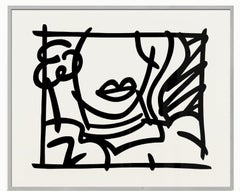 Woman with Green Blouse, 1988 - Signed