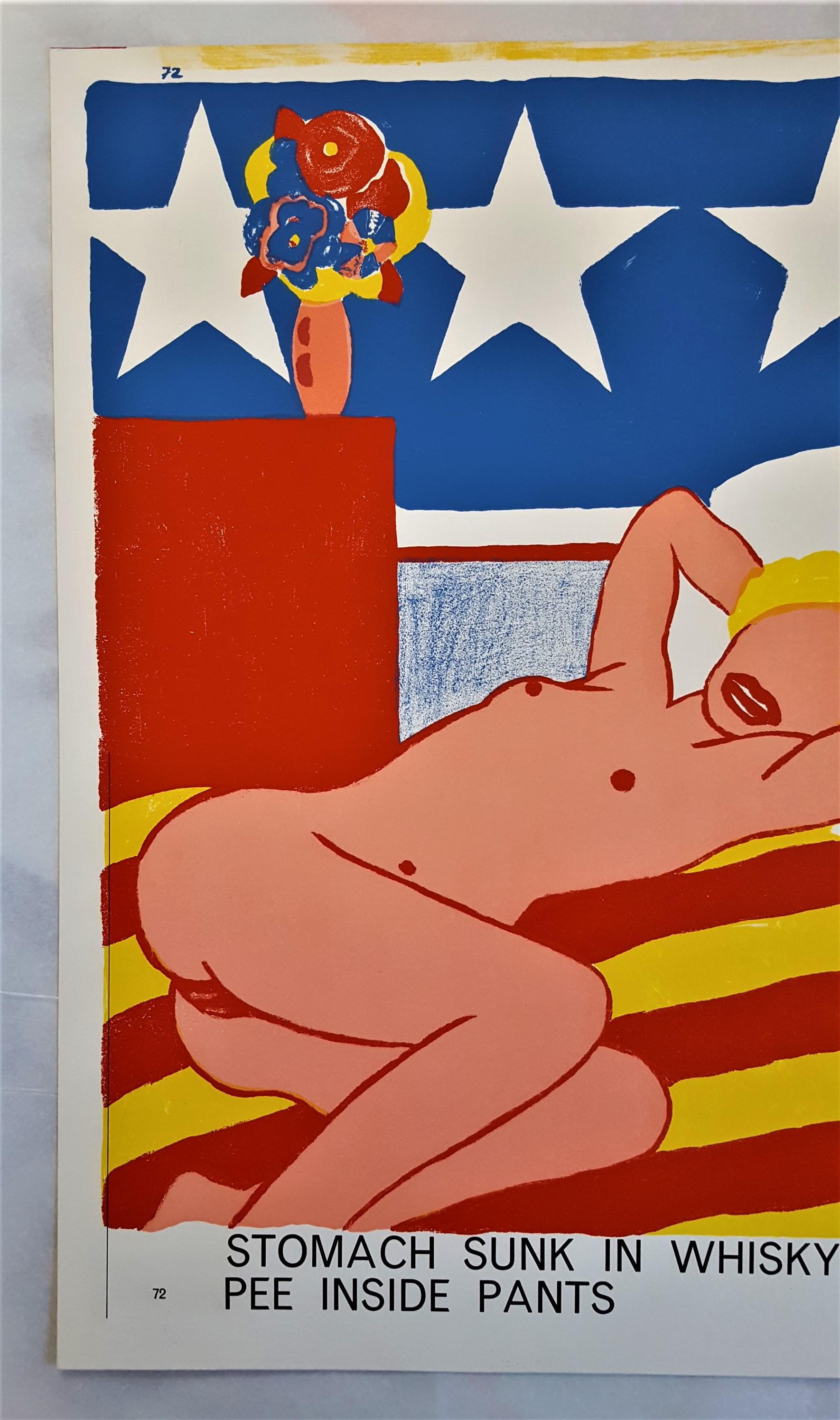 Untitled (1¢ Life) - Beige Nude Print by Tom Wesselmann