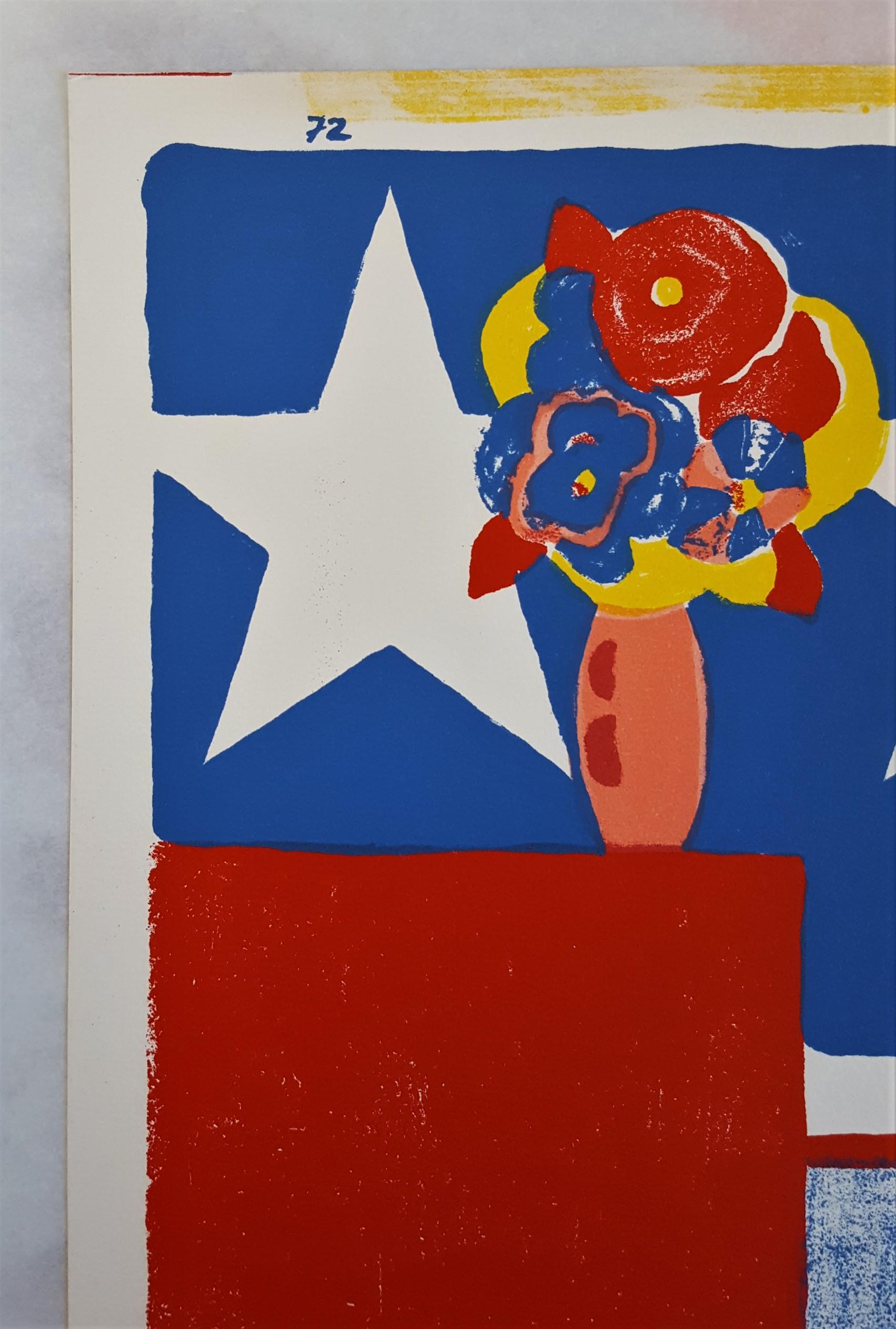 An original lithograph on white wove paper by American artist Tom Wesselmann (1931-2004) titled 