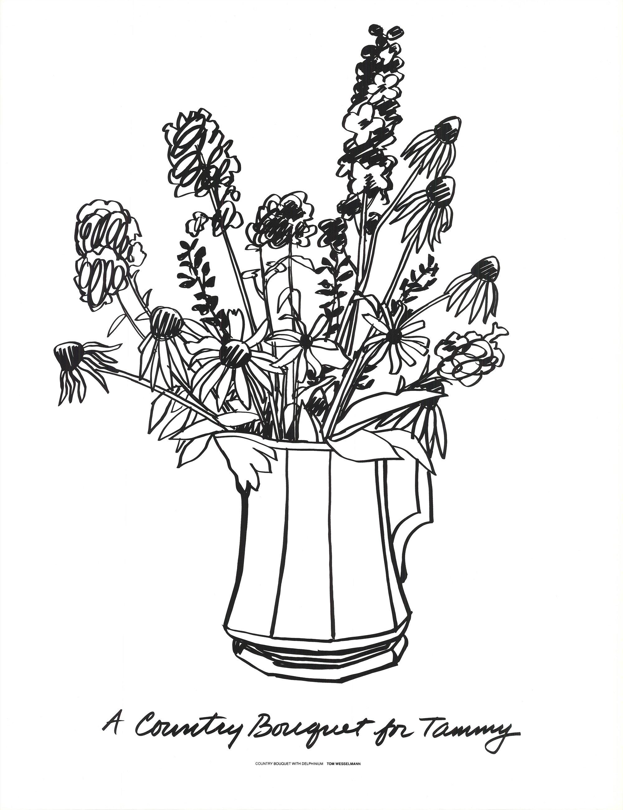 Wesselmann 'A Country Bouquet for Tammy' Pop Art Vintage - Print de Tom Wesselmann