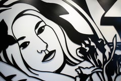 Camera da letto bruna con iris