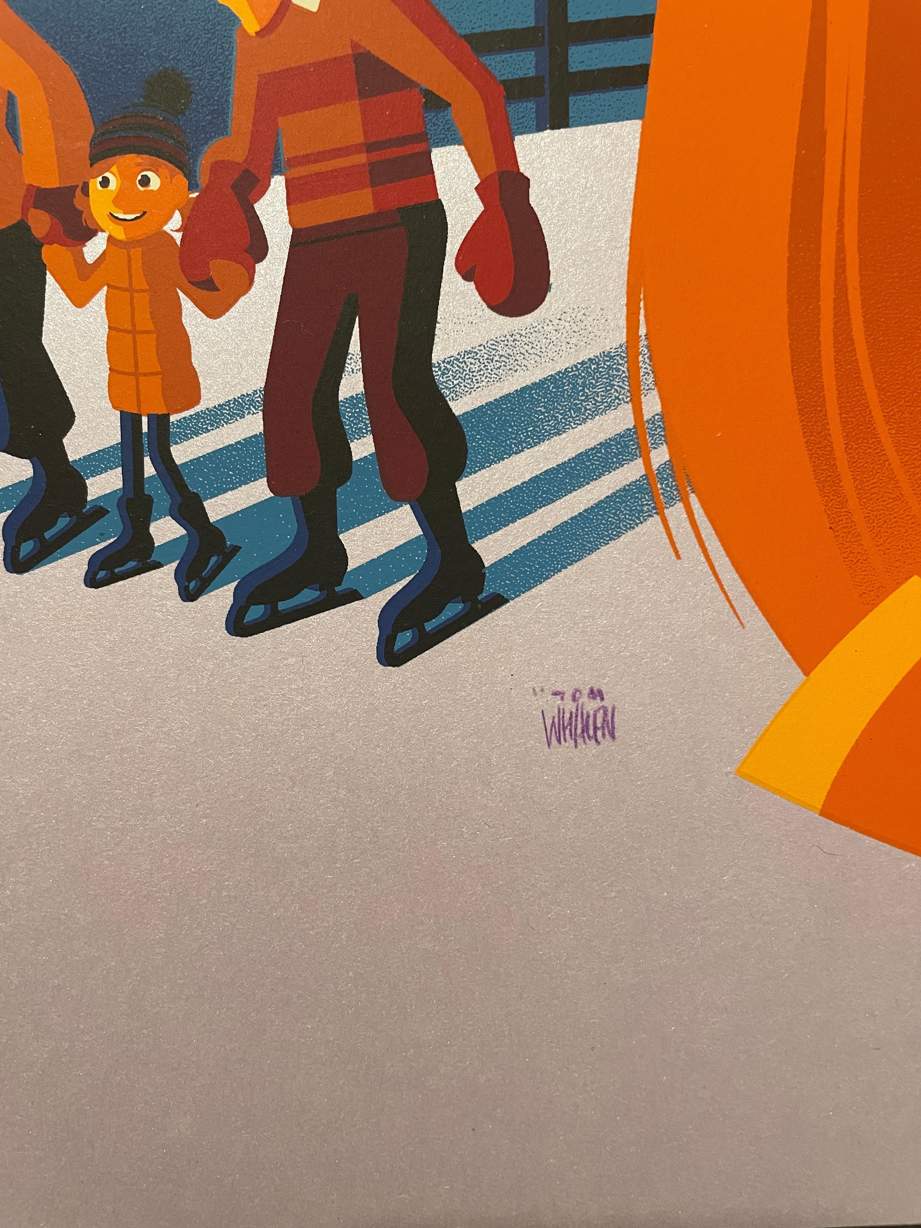 Stampa del film Inside Out di Disney con licenza ufficiale Tom Whalen Fear Variant in vendita 1