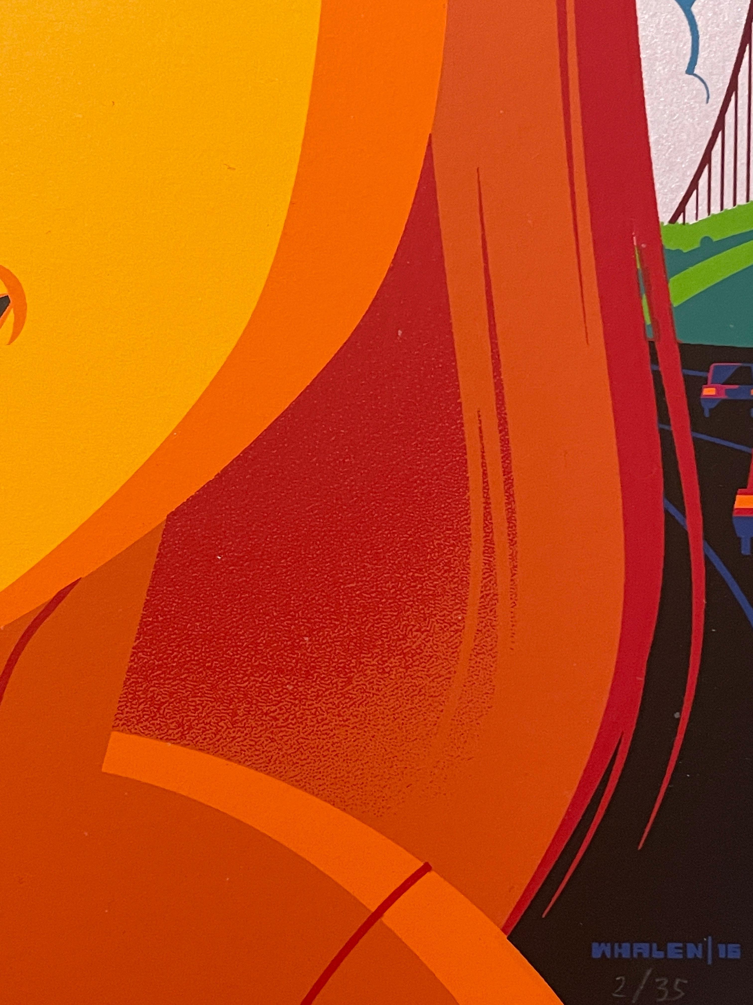 Stampa del film Inside Out di Disney con licenza ufficiale Tom Whalen Fear Variant in vendita 3