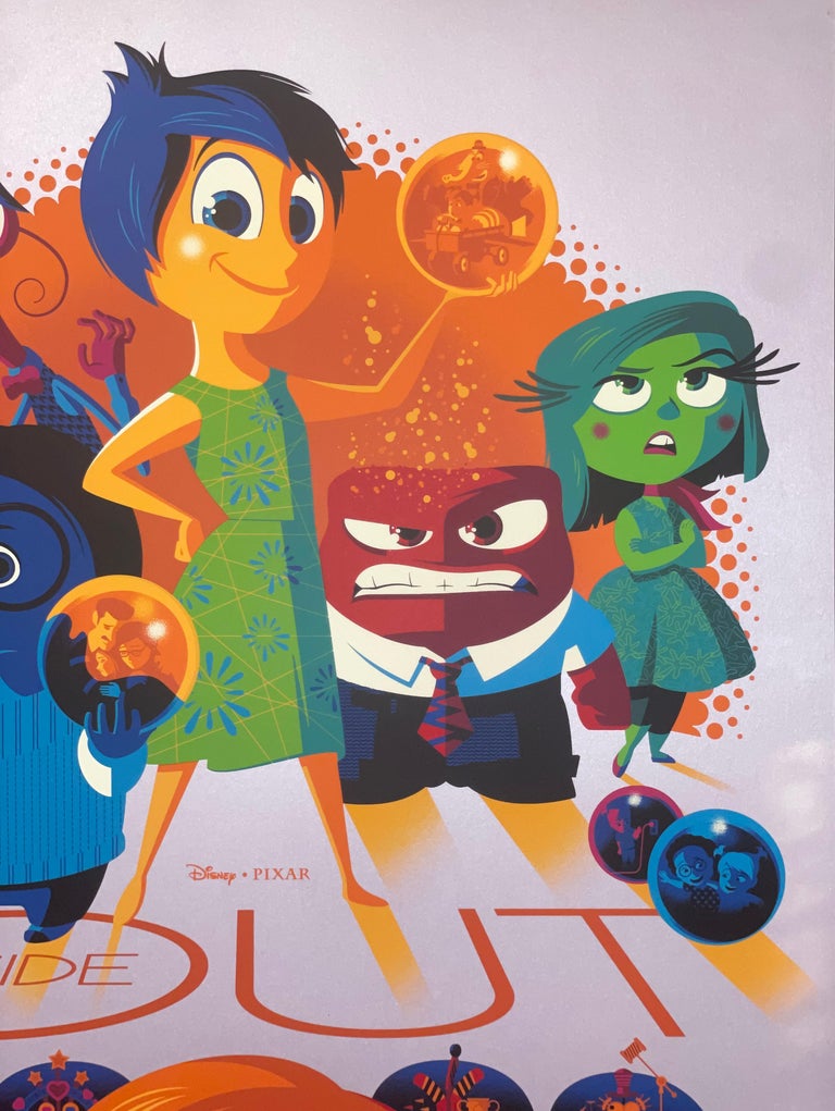 Tom Whalen Disney's Inside Out Film Print Officially Licenced Tom