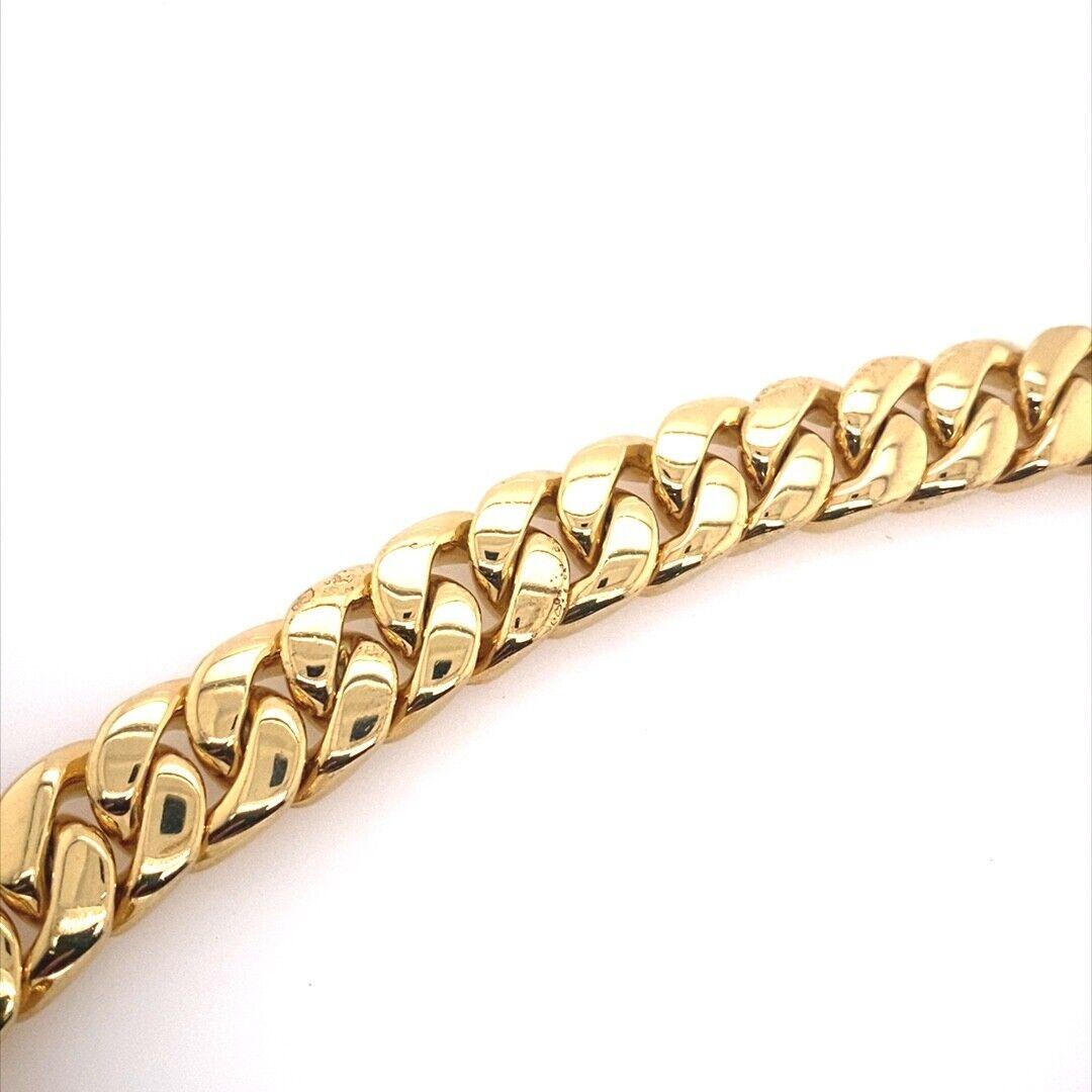 Tom Wood Chunky Chain Bracelet 925 Sterling Silver with 9ct Gold Plated In Excellent Condition In London, GB