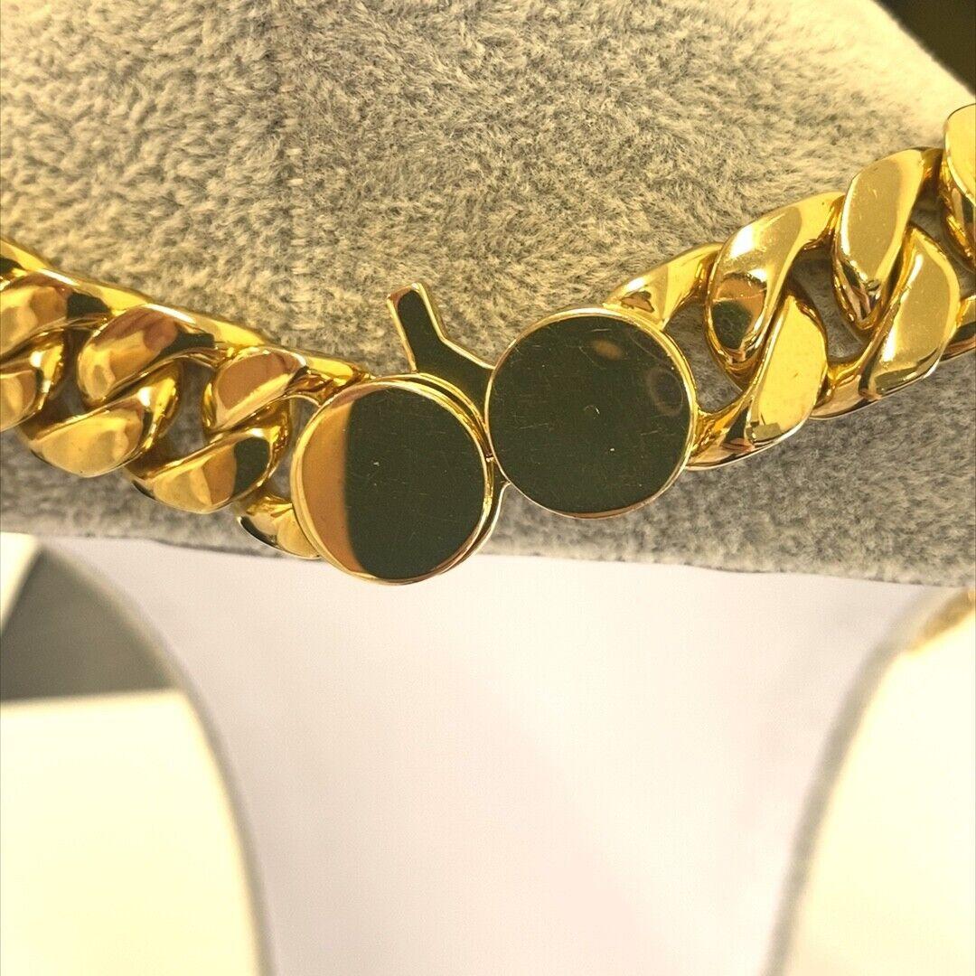Tom Wood Chunky Link-Chain Necklace in 925 Silver with Gold Plated 1