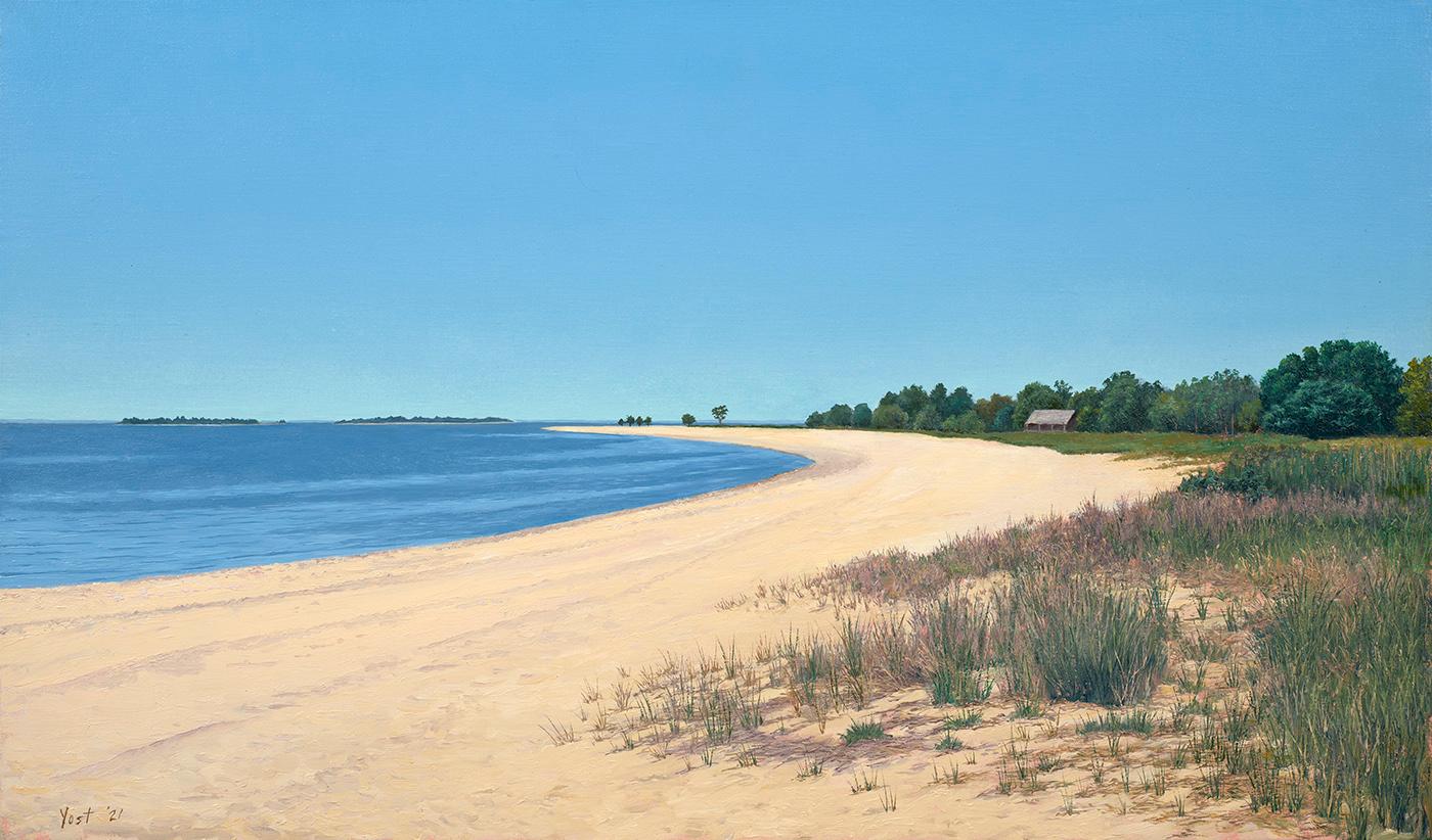 Tom Yost Landscape Painting - Alvord Beach