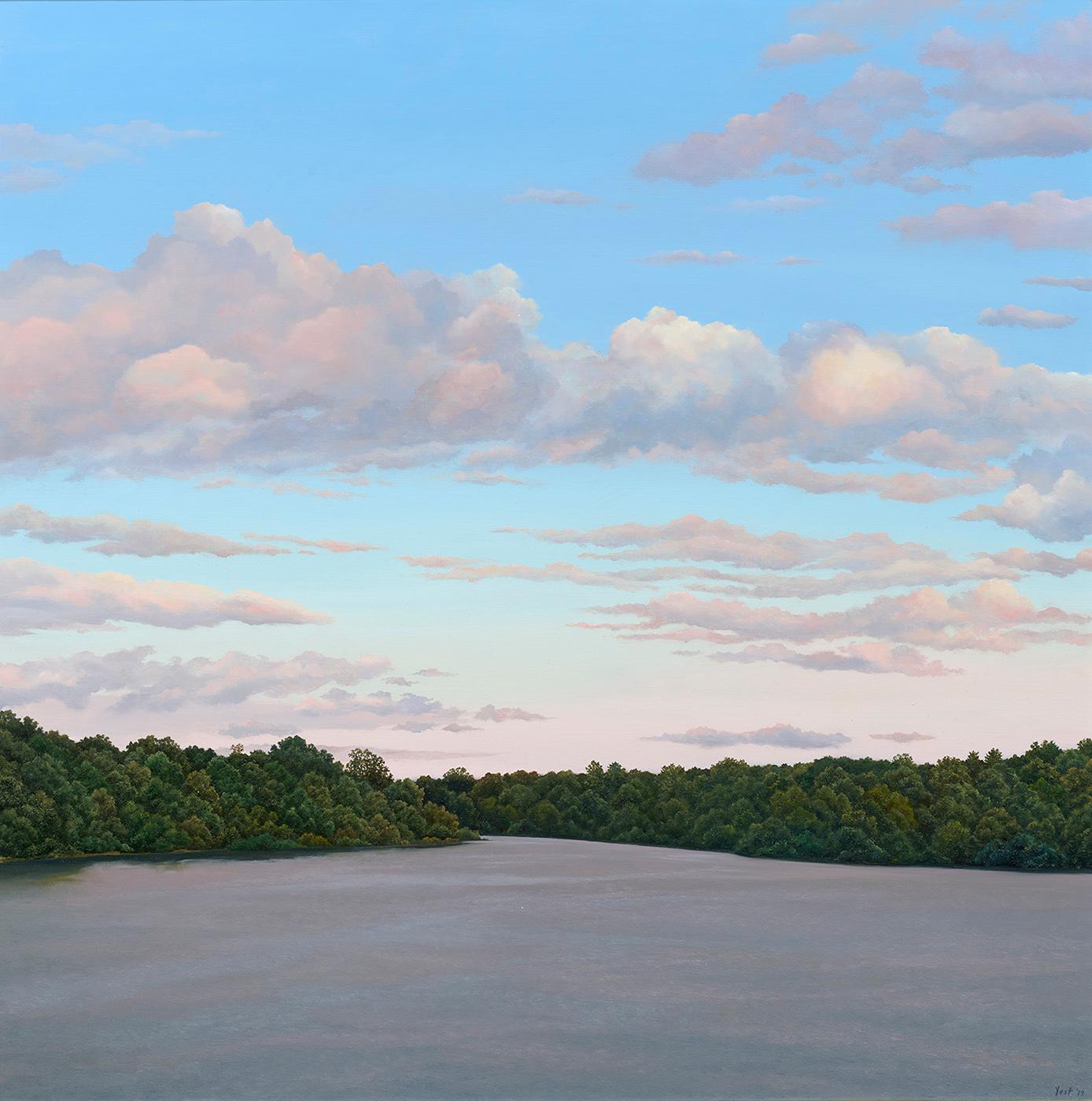 Tom Yost Landscape Painting – Der Connecticut- Fluss