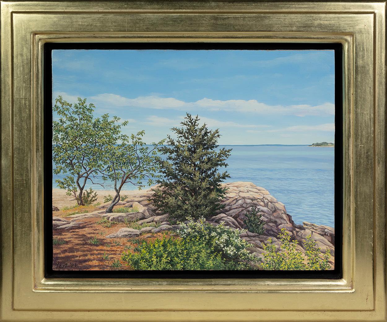 Weed Strand – Painting von Tom Yost