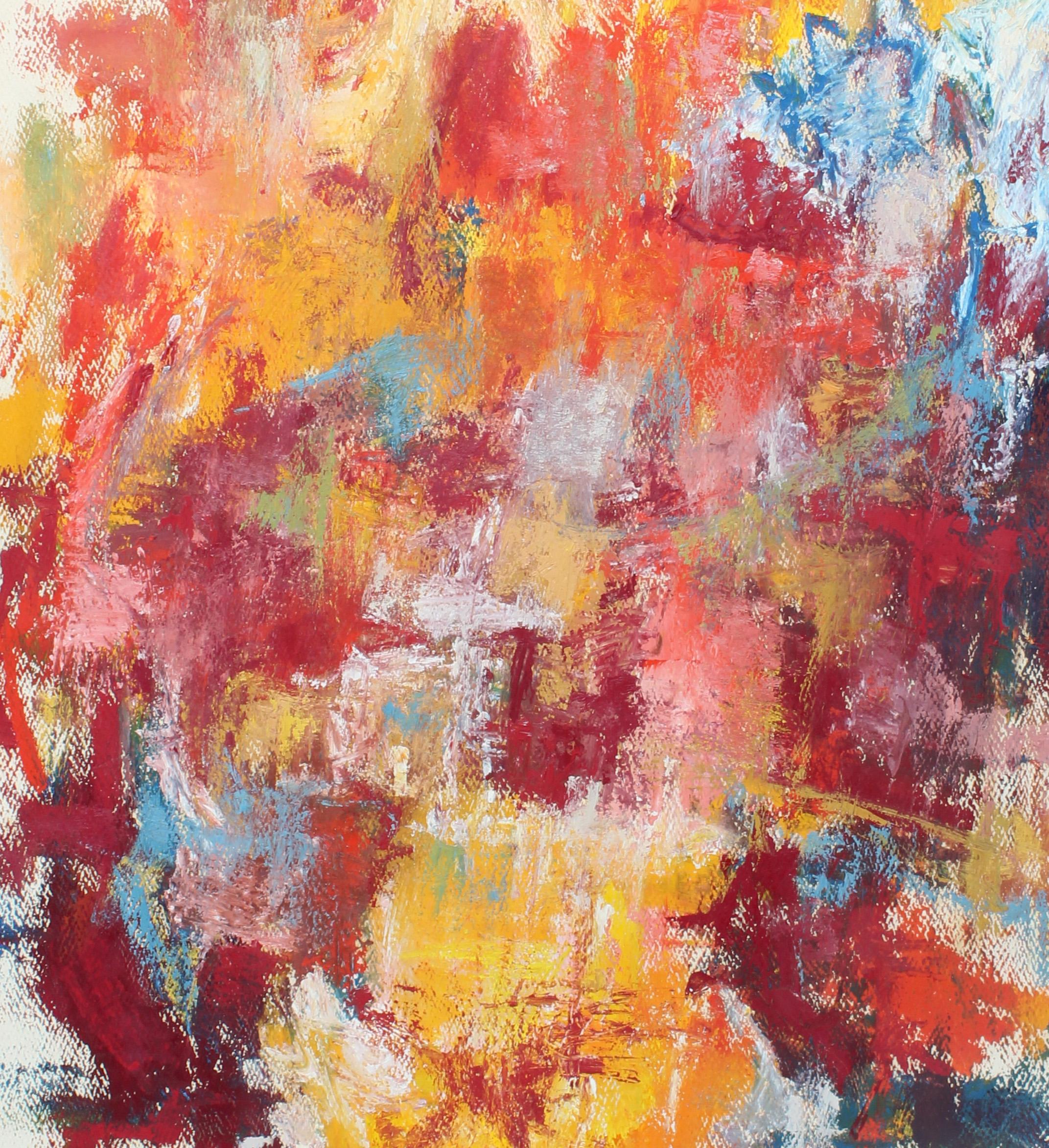 Toma Yovanovich Mid Century Abstract Expressionist Double Sided Painting 1960 1