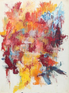 Toma Yovanovich Mid Century Abstract Expressionist Double Sided Painting 1960