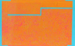 American Mid Century Abstract Monotype Print Abstract Colorful 1960