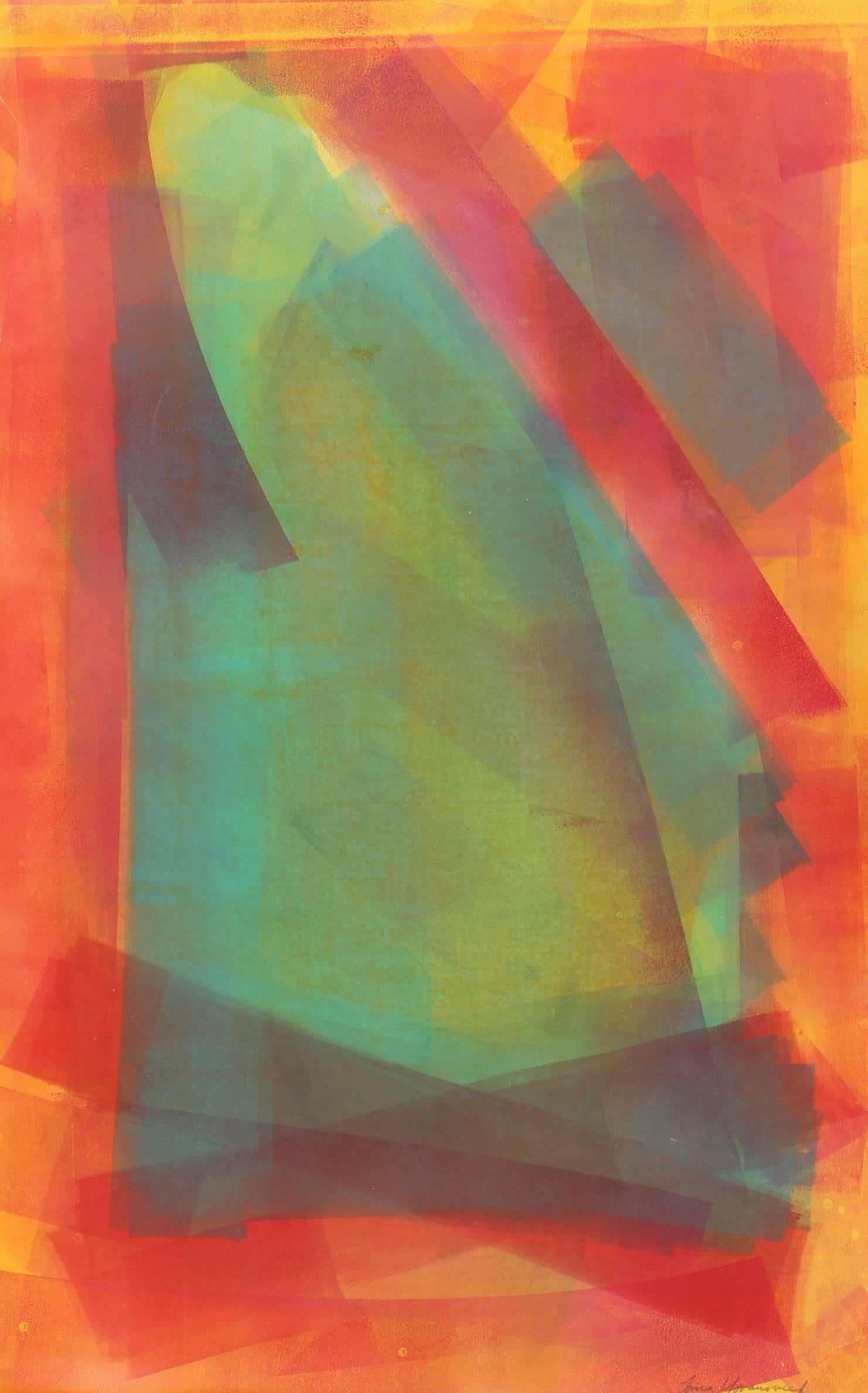 Untitled (Colorful Layers) - Print by Toma Yovanovich