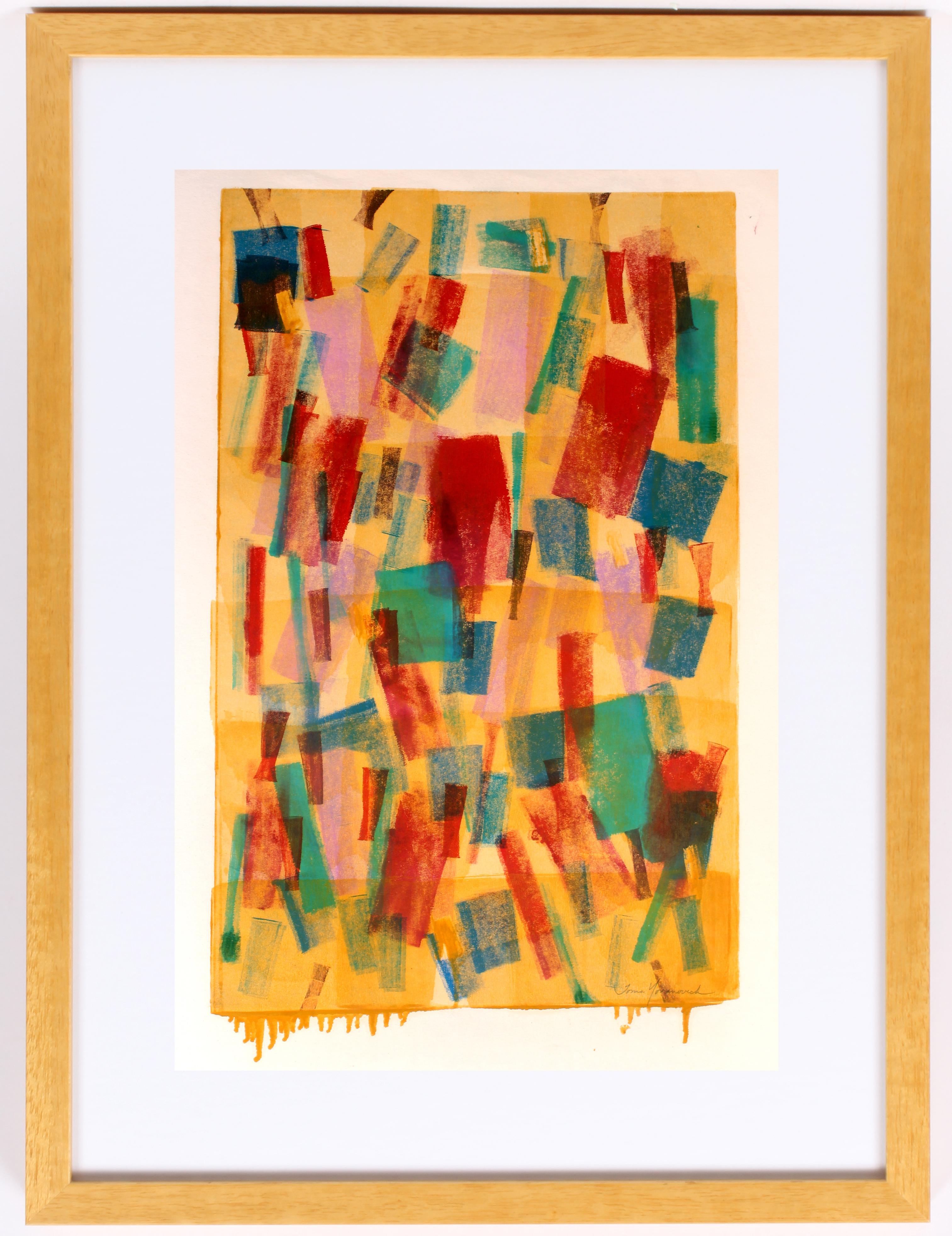 Toma Yovanovich Abstract Print - Untitled (Multi-color Squares)