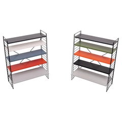 Tomado, étagères autoportantes en métal coloré, 1960, Hollande