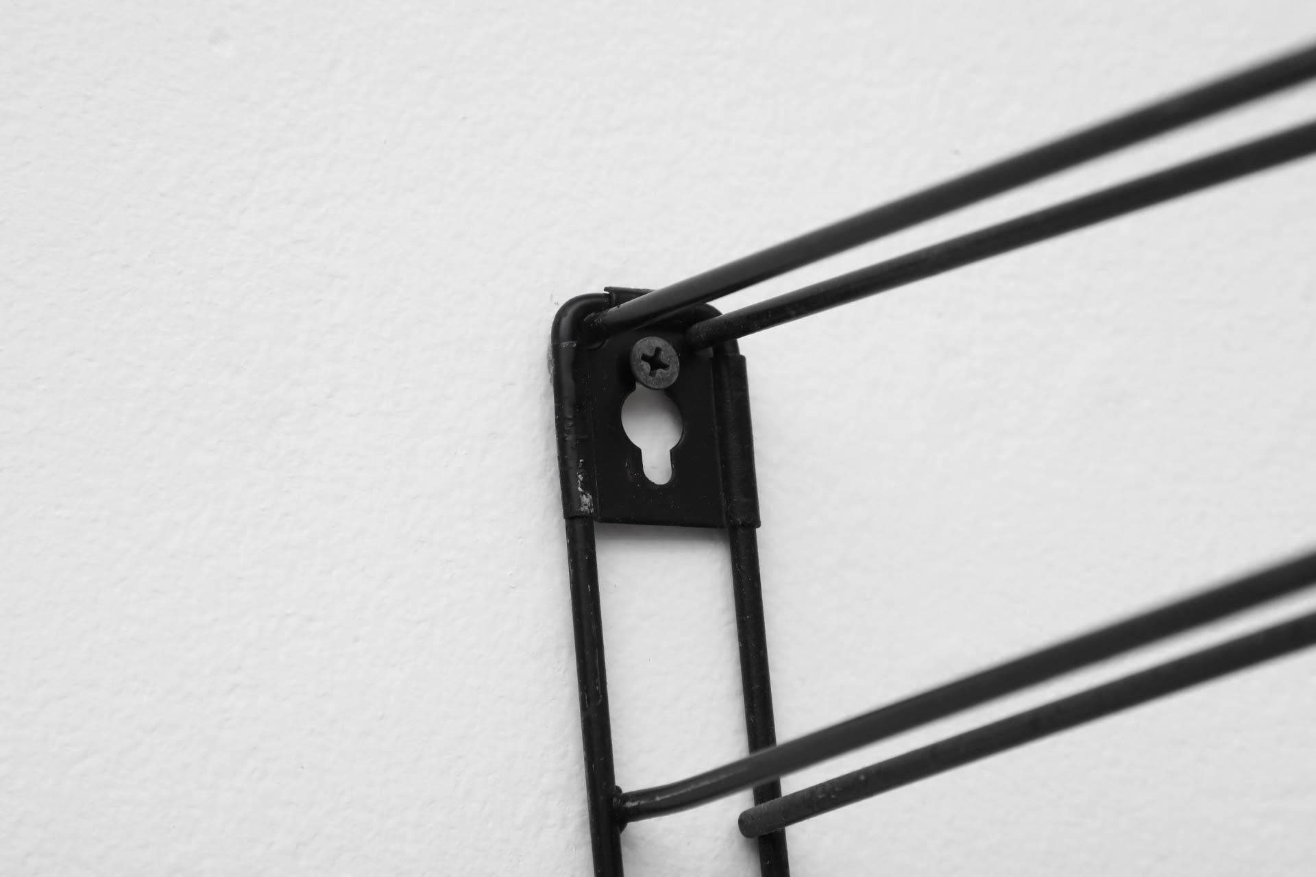 Tomado Green and Black Industrial Enameled Metal Shelving Unit, 1960s For Sale 2