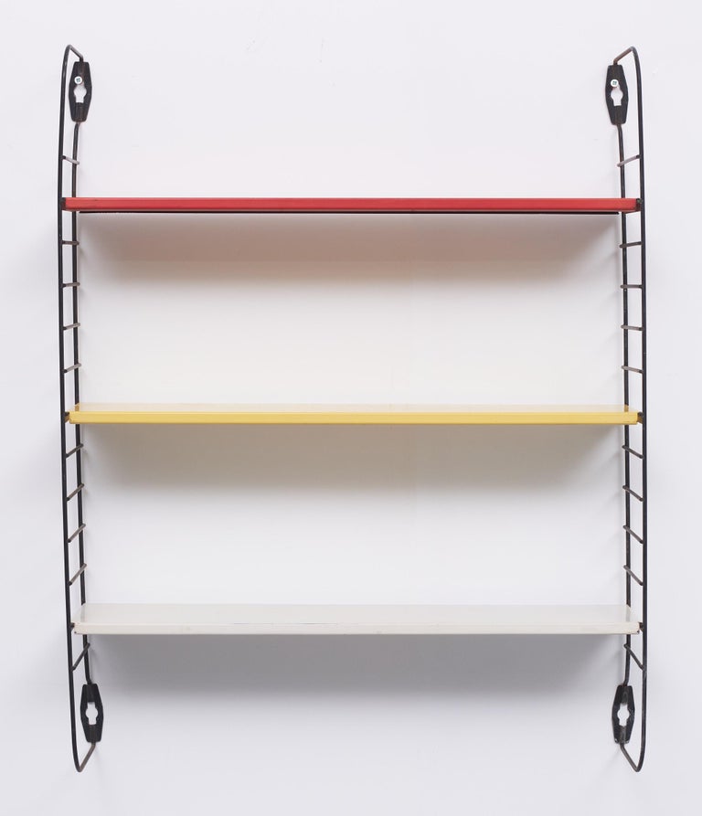 Mid-20th Century Tomado Metal Wall Rack, Holland, 1958 For Sale