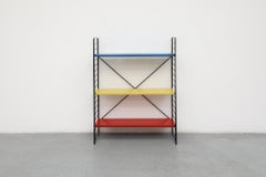 Étagère sur pied industrielle multicolore Tomado, années 1960
