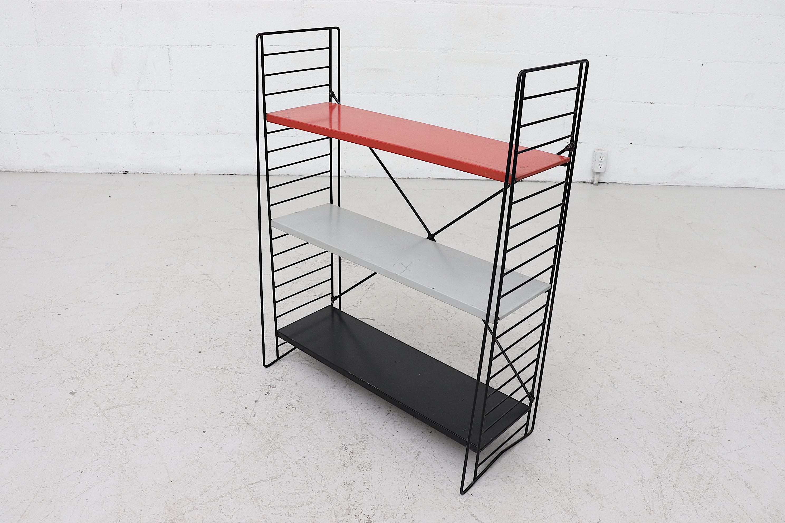 Enameled Tomado Single Standing Industrial Book Shelf