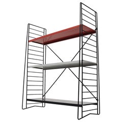 Retro Tomado Single Standing Industrial Book Shelf