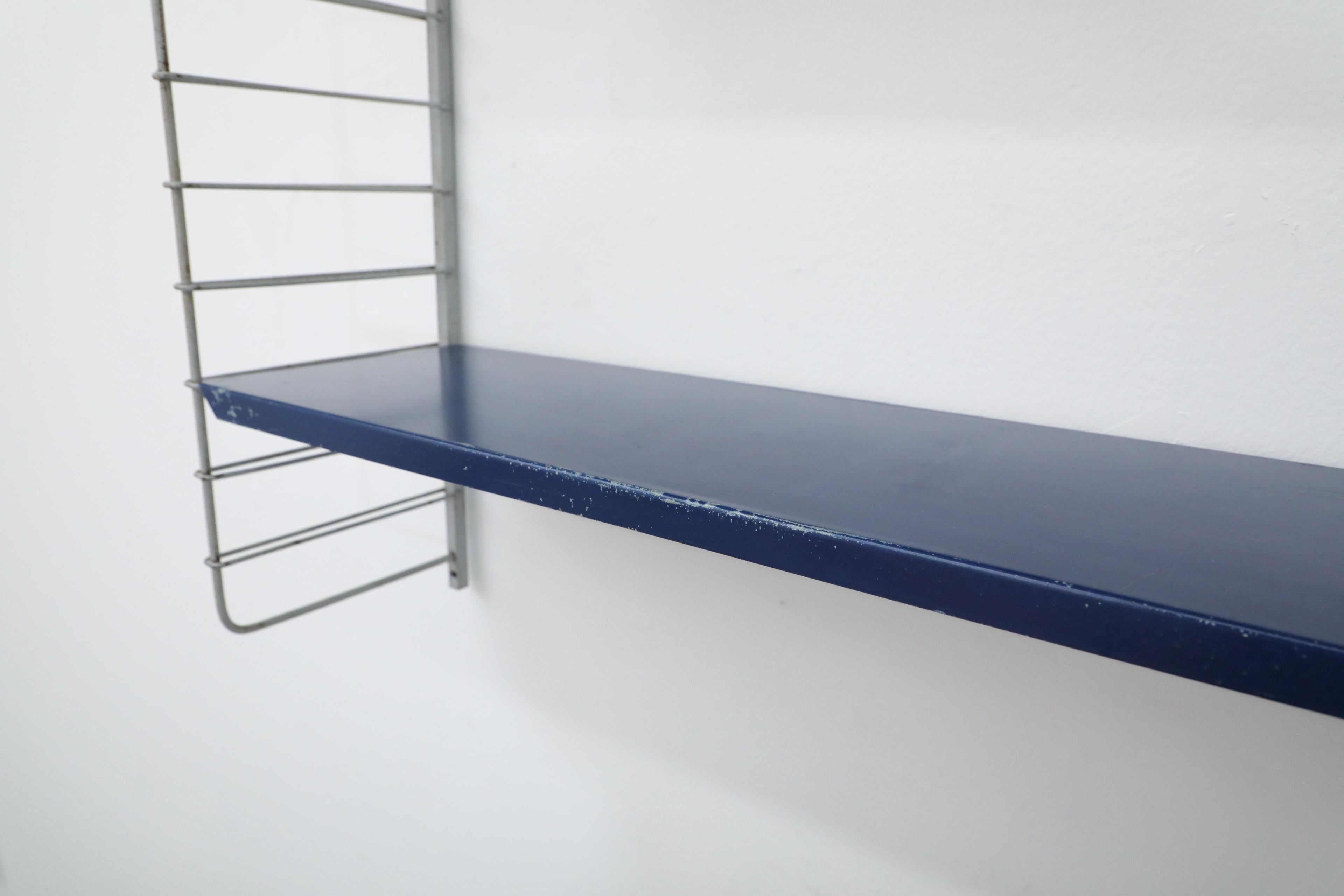 Tomado Style Single Section Shelving Unit with Yellow and Blue Shelves 4