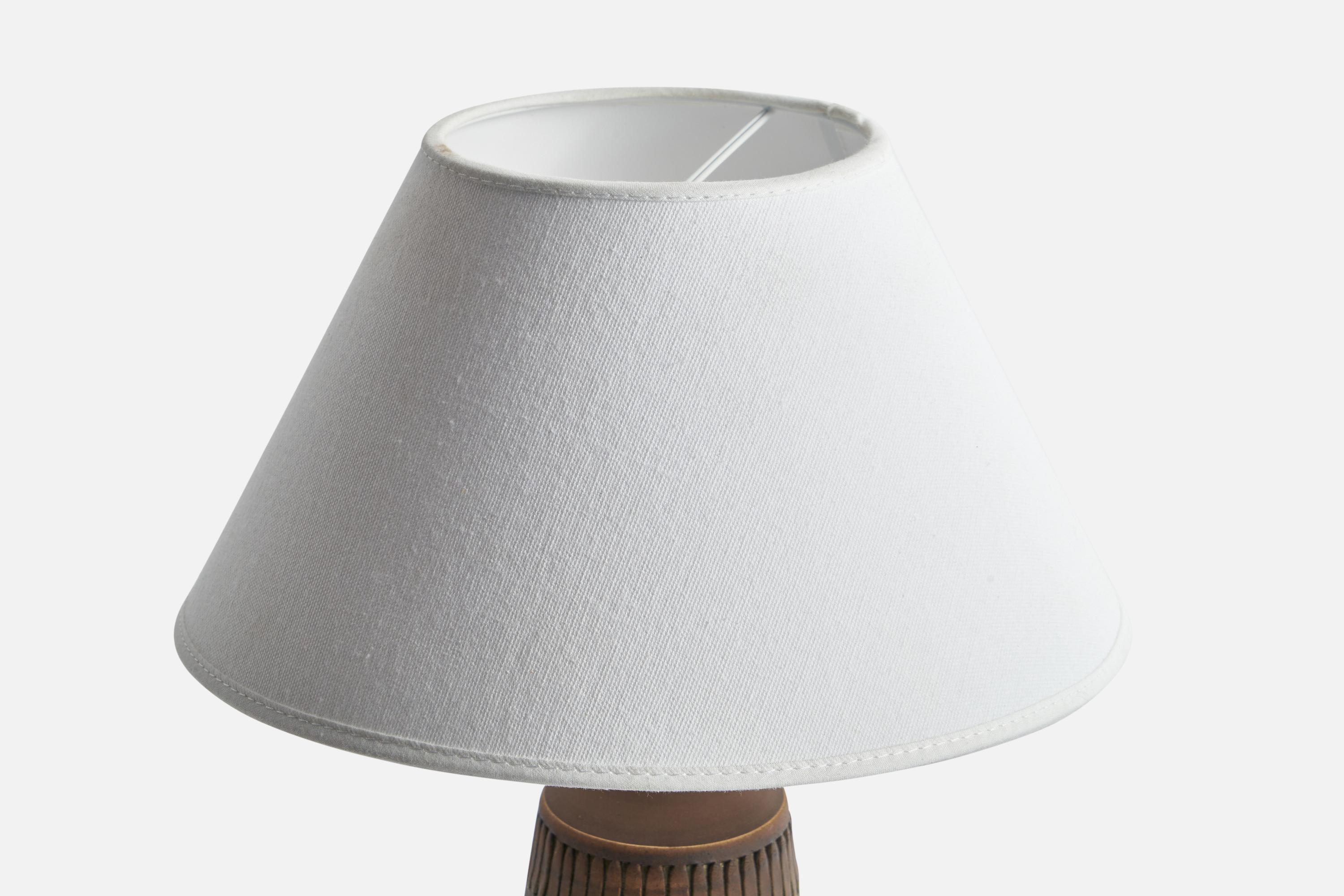 Swedish Tomas Angarius, Table Lamp, Ceramic, Sweden, 1960s For Sale