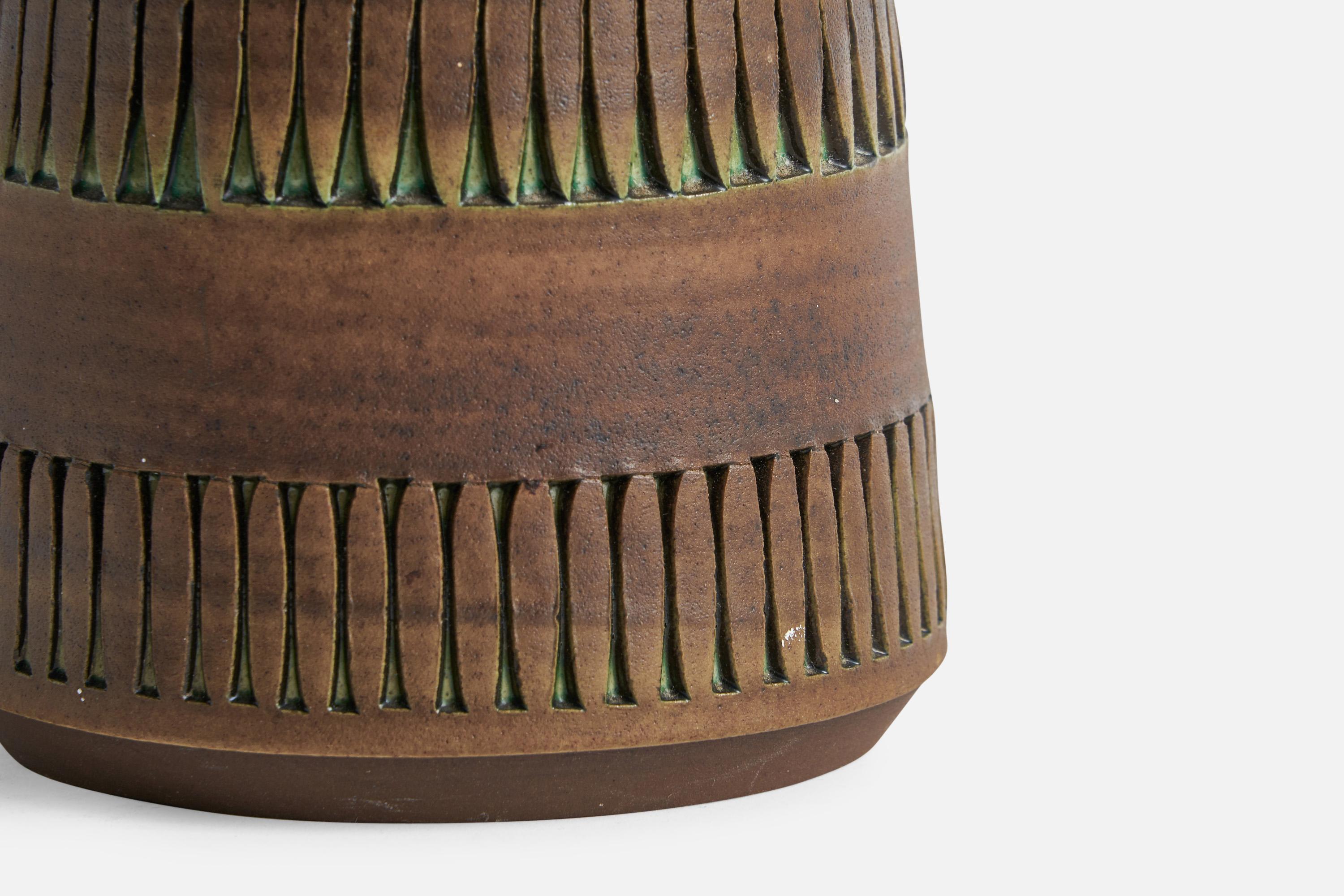 Mid-20th Century Tomas Angarius, Table Lamp, Ceramic, Sweden, 1960s For Sale