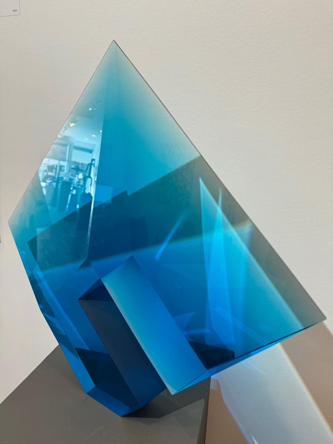 Turquoise Blue Composition - Sculpture by Tomas Brzon