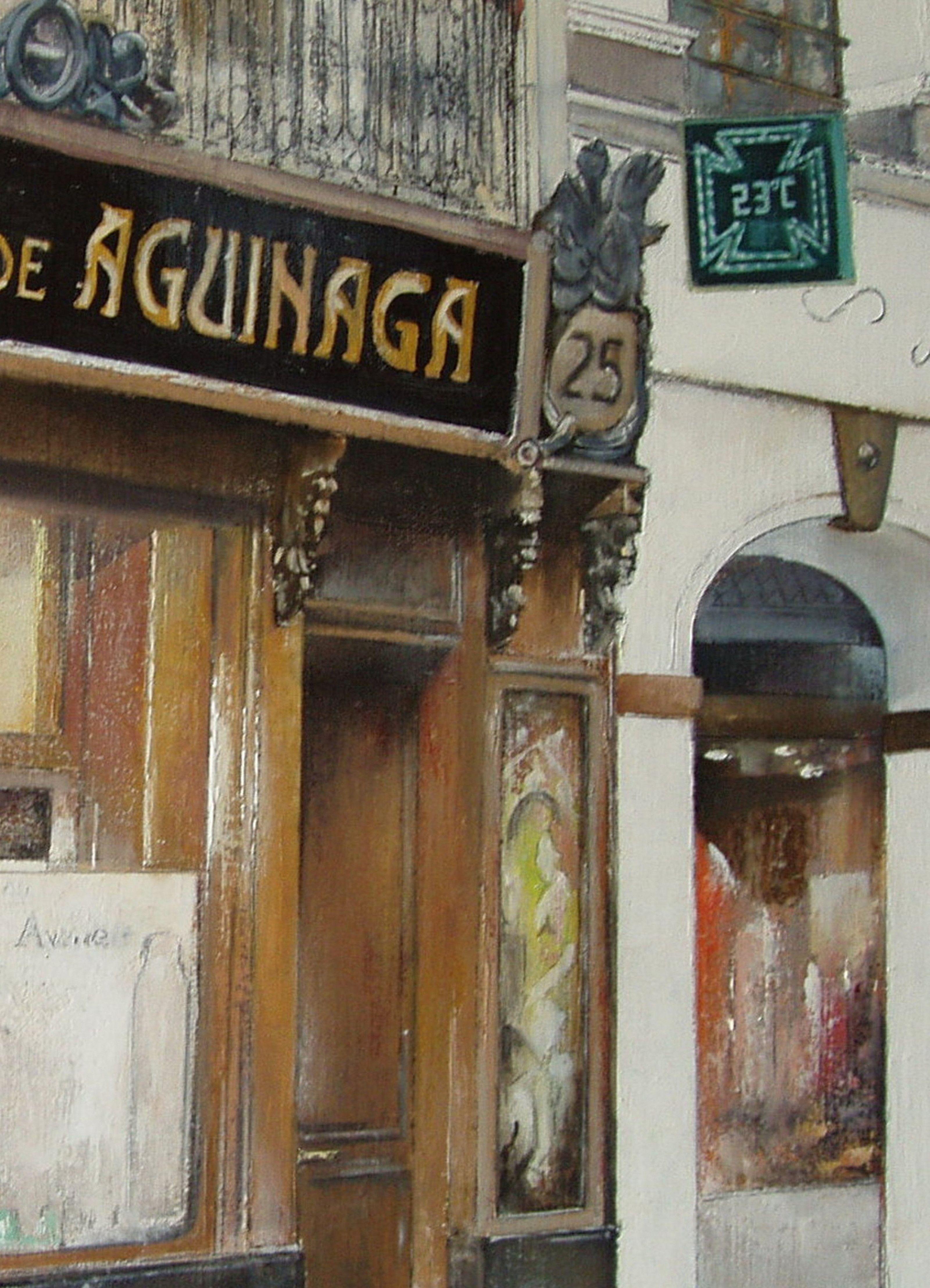 Dieses Werk fängt die zeitlose Essenz einer traditionellen Apotheke ein. Mit Öl habe ich jeden Pinselstrich mit lebhaftem Realismus versehen, um das Gefühl einer vertrauten und beruhigenden Präsenz in der Gemeinschaft zu erwecken. Die klassische