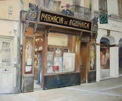 Farmacia Aguinaga- Pamplona (Spain), Painting, Oil on Canvas