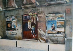 Madrid-calle del Pez, Painting, Oil on Canvas