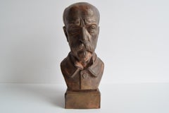 Busto de cerámica de Tomáš Garrigue Masaryk, hacia la década de 1950.