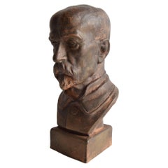 Busto di Tomáš Garrigue Masaryk in ceramica, anni '50 circa.