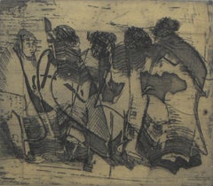 ¨Sospecha¨ 2006 signed limited edition original art print aquatint