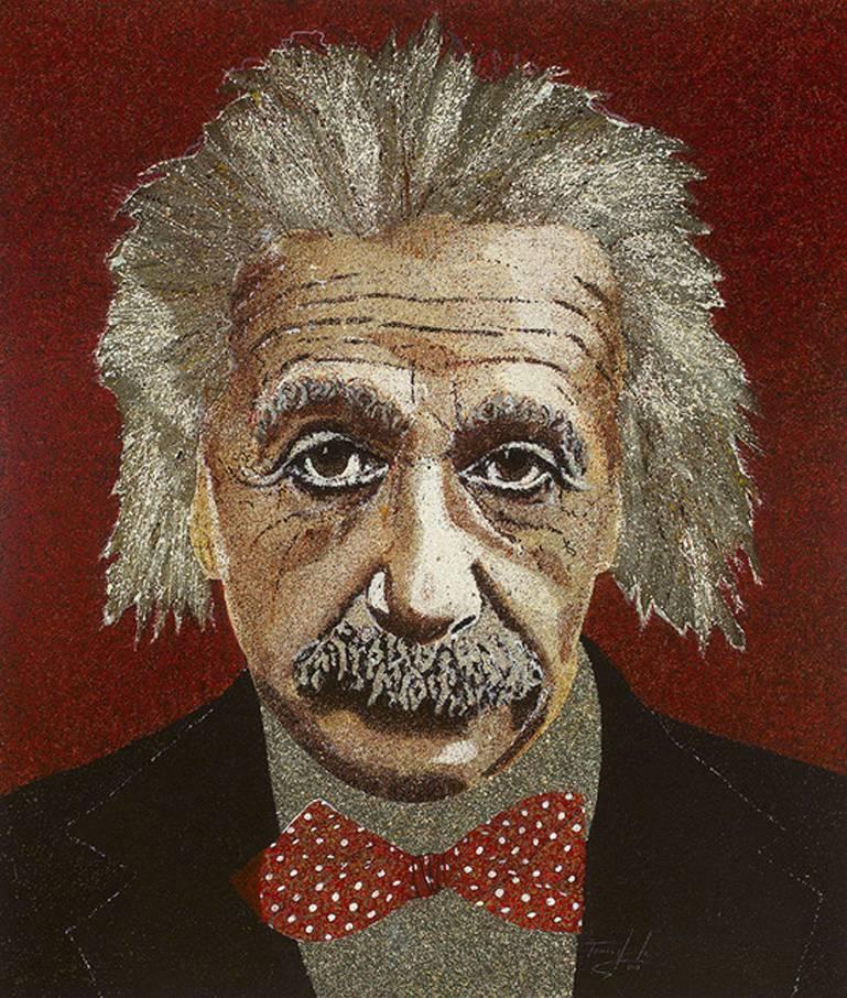 Tomas Lasansky Figurative Painting - Einstein