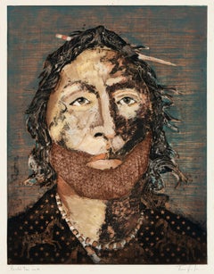 Painted Face ws28 (portrait, man, Native American)