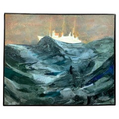 Tomas Lidén, "Skeppet utan namn" oil on canvas , signed and dated 1997