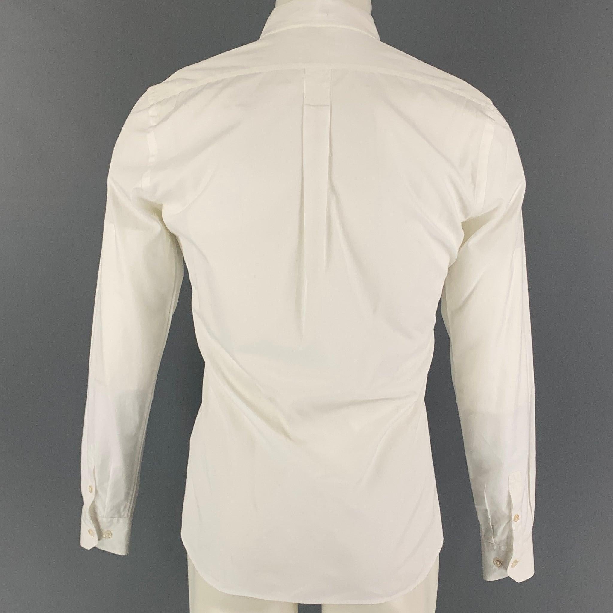 TOMAS MAIER Größe S Weißes langärmeliges Hemd aus Baumwolle mit Knopfleiste im Zustand „Gut“ im Angebot in San Francisco, CA