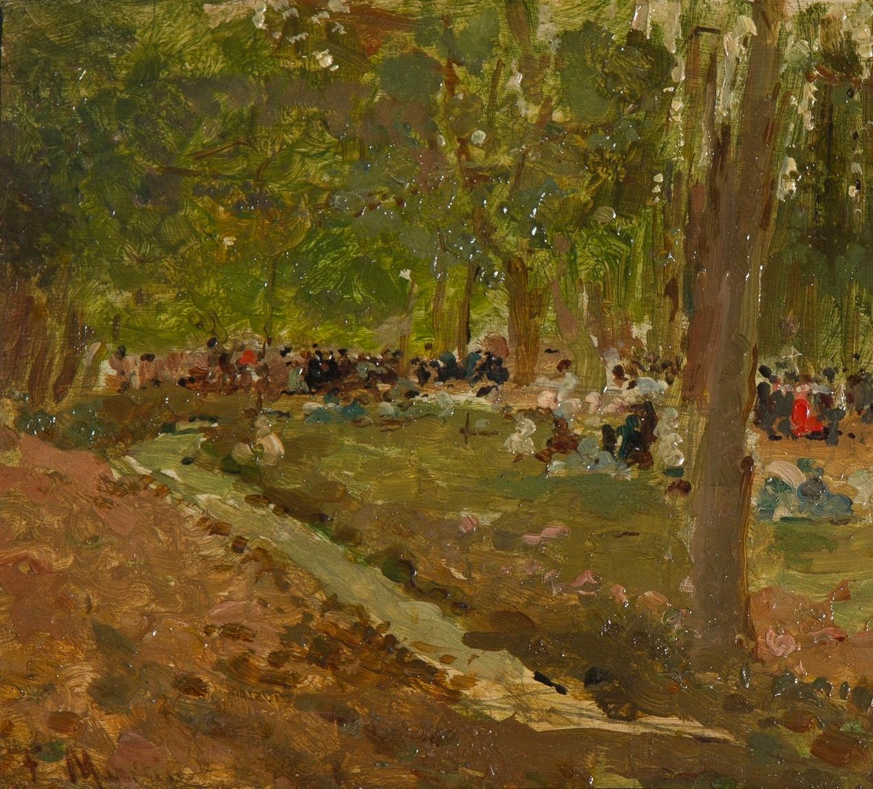 Tomas Martin Rebollo 19th Century Signed Painting For Sale 1