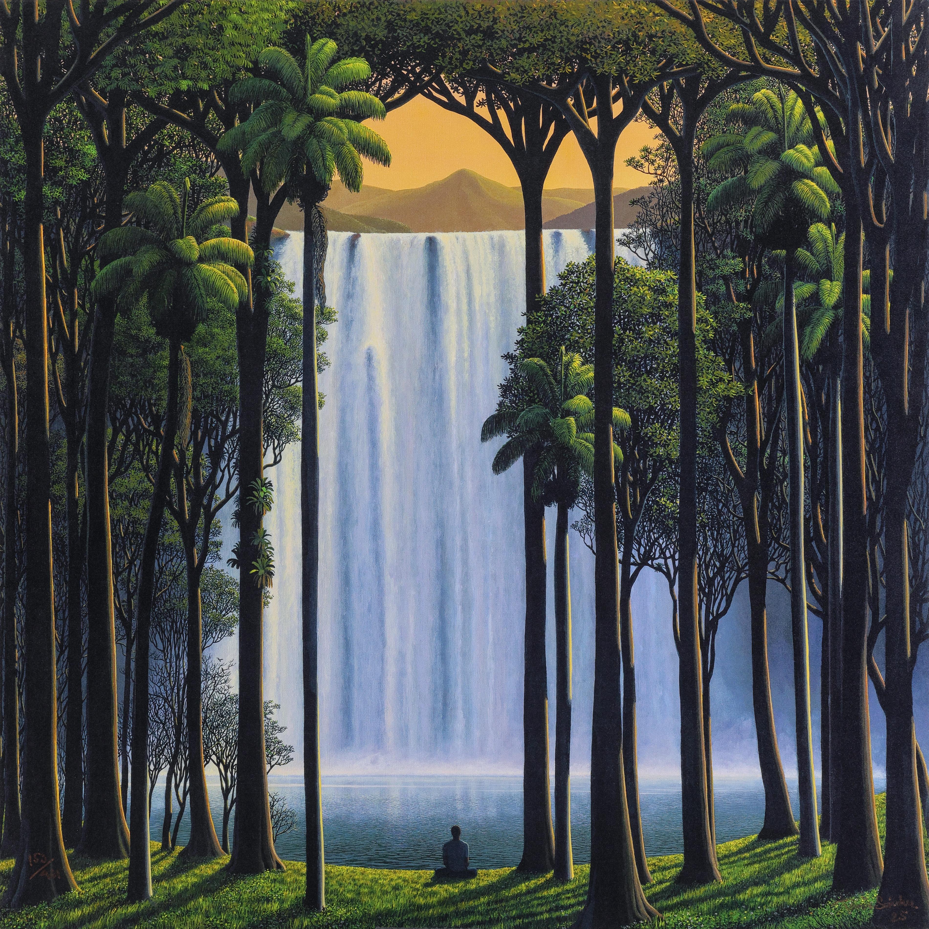 Tomás Sánchez Landscape Print – Como als Ikone, 2025