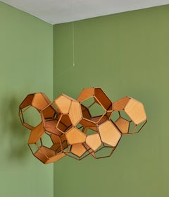 Tomás Saraceno "Nine Cloud Modules 30" Sculpture In Beechwood, Argentina, 2013