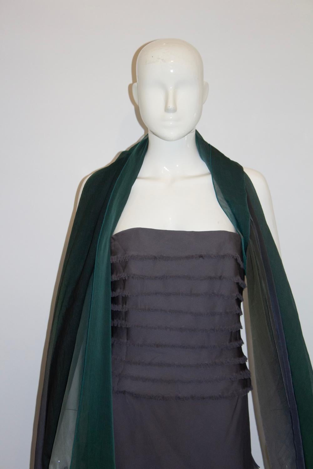 Tomas Starzewski Couture Abendoutfit aus Seide aus Seide im Zustand „Gut“ im Angebot in London, GB