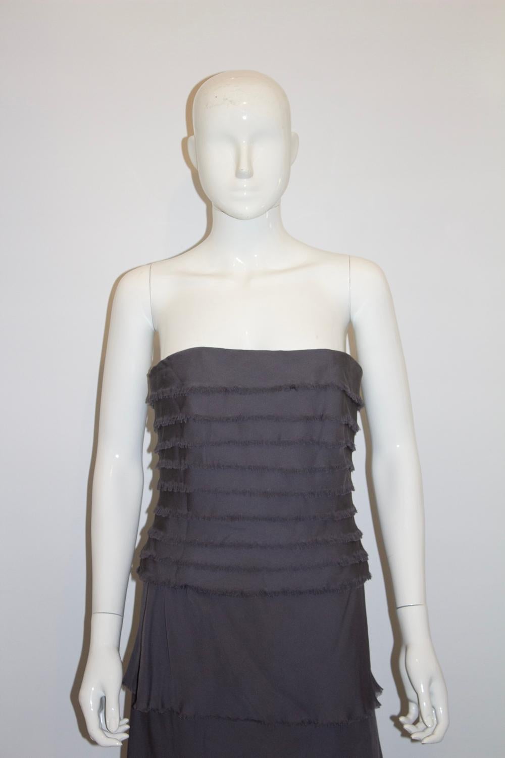 Tomas Starzewski Couture Abendoutfit aus Seide aus Seide im Angebot 3