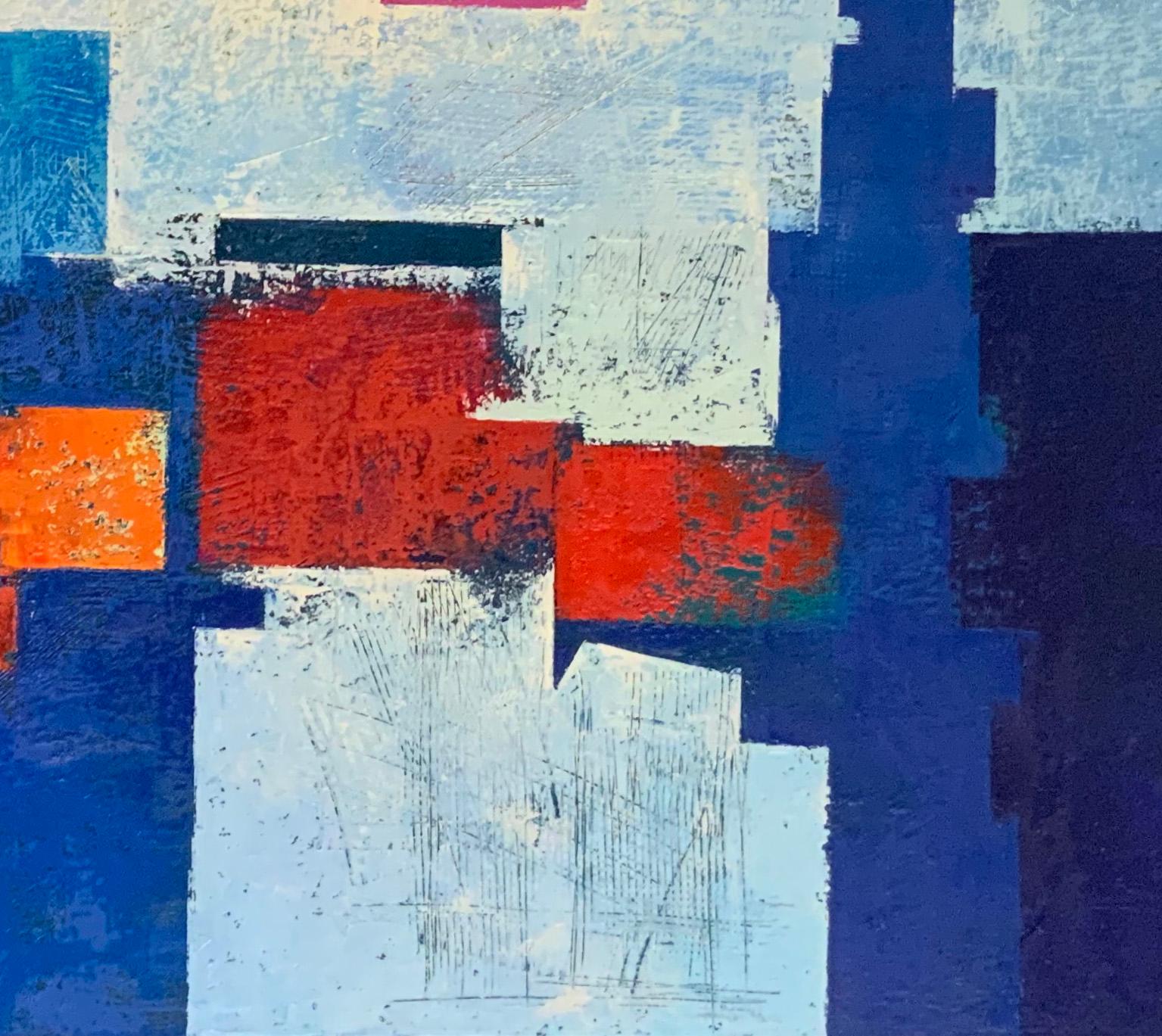 Confinat - 21° secolo, Contemporaneo, Figurativo contro astratto, Pittura ad olio in vendita 1