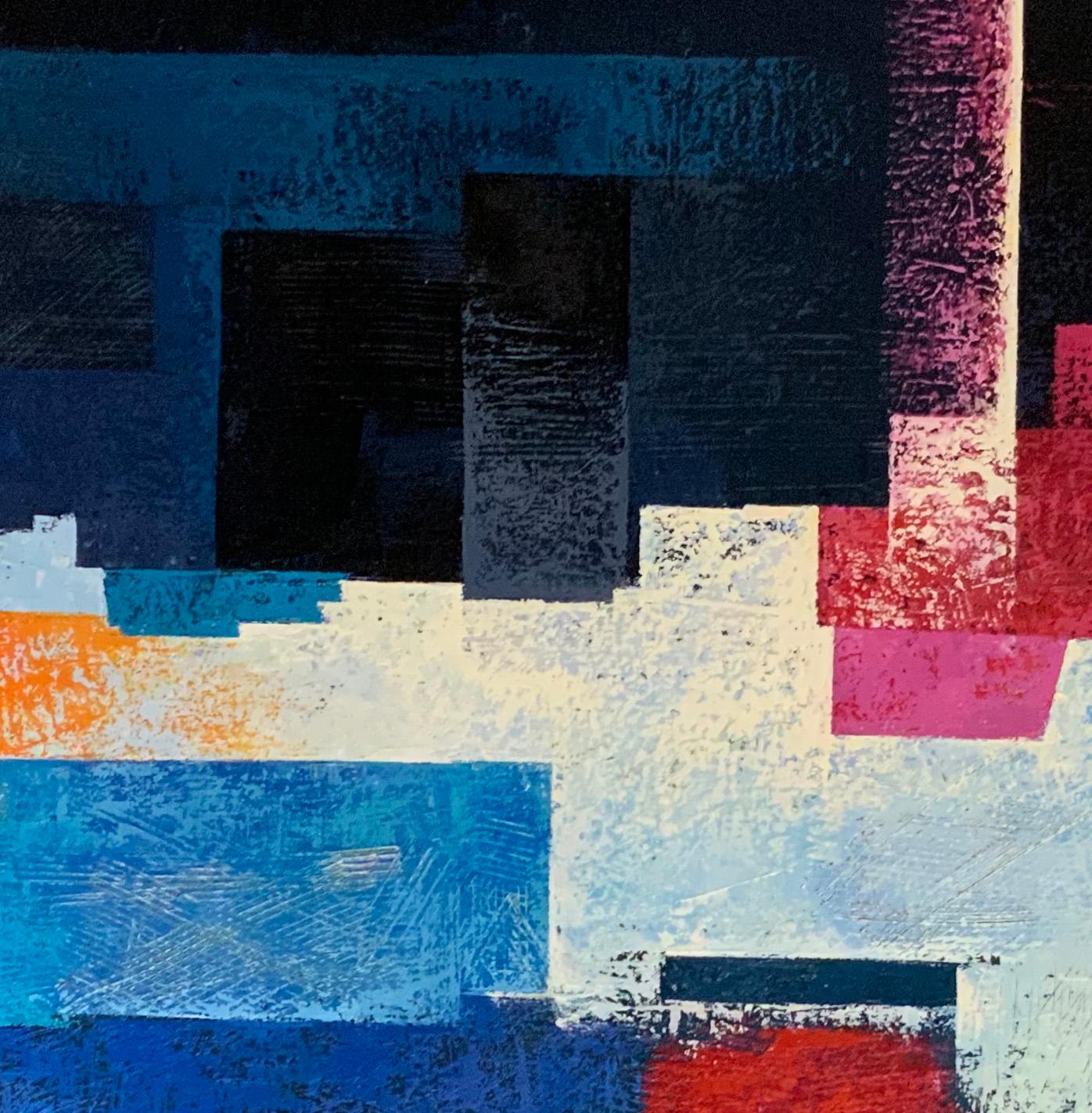 Confinat - 21° secolo, Contemporaneo, Figurativo contro astratto, Pittura ad olio in vendita 2